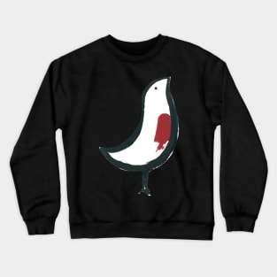 Little red-breasted bird (cut-out) Crewneck Sweatshirt